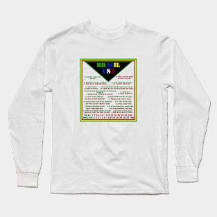 ESSENTIAL PHRASES FOR TRAVELING TO BRAZIL. SAMER BRASIL Long Sleeve T-Shirt